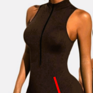 Sleeveless Zip-Up Sports Romper